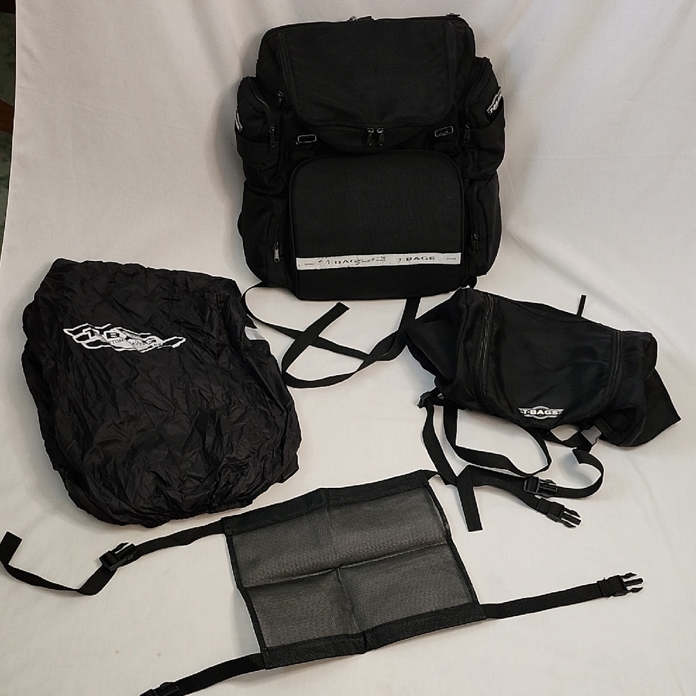 T-Bags Custom Black Convertible Travel Bag Set